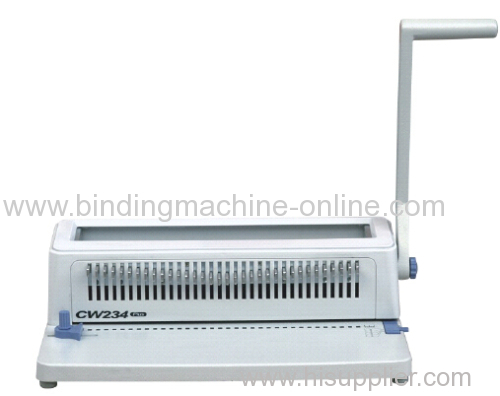 Office manual double wire book binding machine