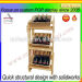 Wooden retail display stand for beers/wines