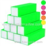 green sponge nail sanding block