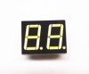 white 0.56&quot; dual digit amber color straight 7 segment LED display