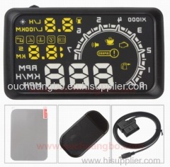 Ouchuangbo car HUD head up display OBD2 support overspeed fuel