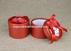 Red Mini Cardboard Paper Cans Packaging with Ribbon and Tag