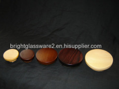 Natural Wooden Lids with Silicone Ring For Glass Jar&Storage Jar