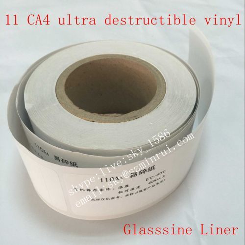 Custom Tamper Evident Breakable Vinyl Label Materal with Fragile Facestock from Minrui