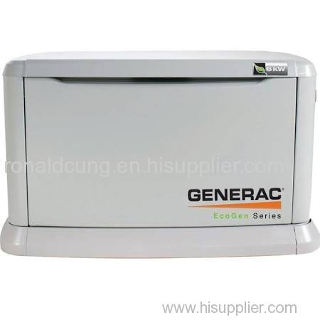 Generac 5818 EcoGen 6kw Air-Cooled LP Engine Generator Set