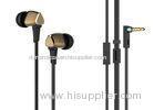 Fashionable Small In Ear Headset Stereo Earbuds With Microphone 1.20m PU Cord