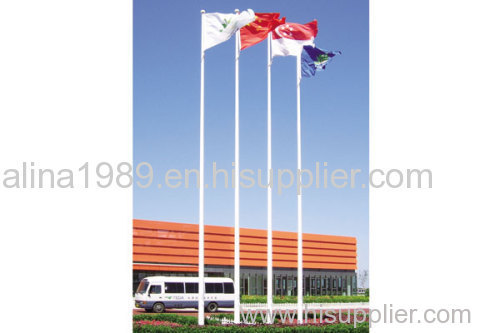 Aluminum external halyard flagpole