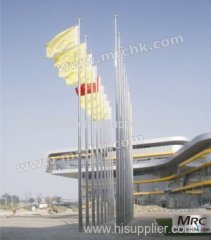 Aluminum external halyard flagpole