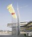 Aluminum external halyard flagpole