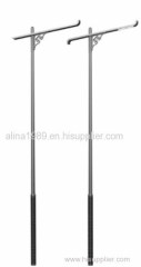 Single arm street light pole lamp pole