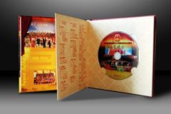 Rectangular die cut DVD disc packaging board book printing