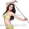 Flexible Velvet Belly Dance Cane With Colorful Printing 95cm - 100cm Length