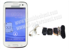 White Samsung S4 Mobile Phone Poker Cheat Device Marked Playing Cards Analyzer