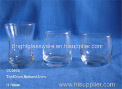 glass shot glass glass candle holder