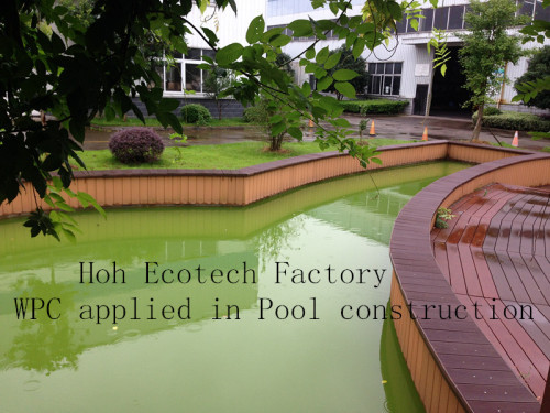 anti slip moisture-proof weathering resistant vinyl composite pool decking