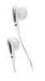 White ABS 15mm Speaker In Ear Earbuds With Mic And Volume Control