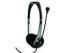 Microphone Adjustable Computer HI FI Stereo Headphones 30mm Speaker 108dB 2.5m Cord