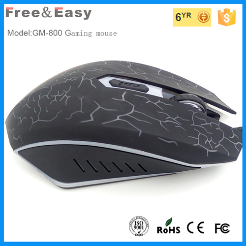 Led backlit optical wired mouse