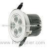 Adjustable Angle Silver 15W LED Downlight With 2800 To 3200K Used For Project Lighting