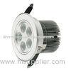 Adjustable Angle Silver 15W LED Downlight With 2800 To 3200K Used For Project Lighting