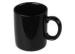 12OZ Black personalized ceramic coffee mugs for Hotel / restaurant / home