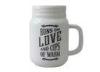 Printing artwork 380ml special shape Stoneware Ceramic cup with Screw thread