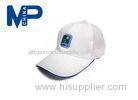 White Kids cute Personalized Baseball Caps with lovely printing spangled brim