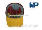Sewing fabric Logo Summer fitted Youth boy Baseball Cap with Mesh back