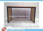 Black metal display table retail sale shopping mall MDF display table