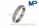 Magnets Stainless Steel Metal Bracelet Custom Adjustable For Unisex girls / boy