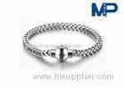 Personalized size Mens Link Bracelet of 316L Stainless Steel Magnetic