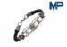 Magnetic Buckle Stainless Steel Rope Metal Bracelet Braided Cuff Bangle