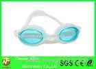 Rose Lens White Frame Trap Silicone Swimming Glasses / Kids Swim Goggle