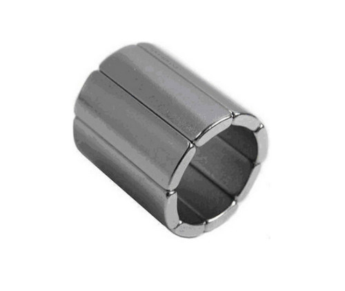 Nickel Coated N50 Neodymium Monopole arc segment magnet