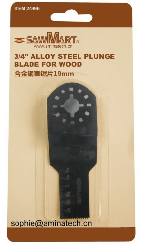 3/4 in. High Carbon Steel Oscillating Multi-Tool Plunge Blade For Wood