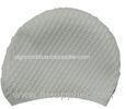 OEM White Silicone Swimming Head Cap Swimming Hats for Long Hair