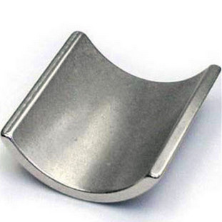 N45sh strong neodymium arc motor magnet in nickel coated