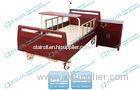 Collapsible Aluminium alloy handrails Manual Hospital Bed With Bedside cabinet