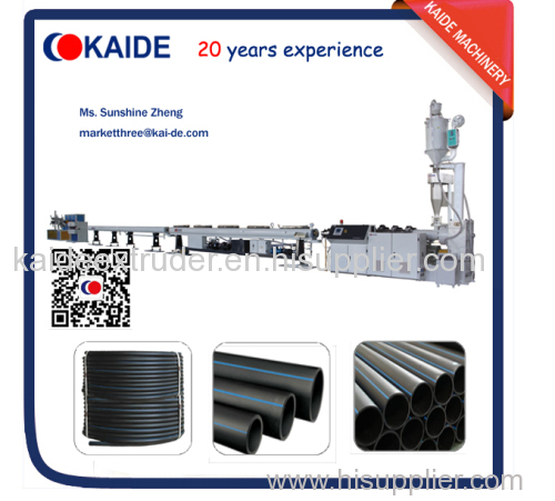 Plastic pipe making machine for HDPE pipe KAIDE high speed line