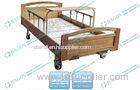 Cold rolled Steel adjustable Manual Hospital Bed With Wood Detachable Board