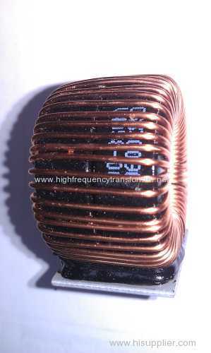 toroidal inductor coil 100UH for filter rohs with base(t25-15-12) toroidal coils/ common mode inductor