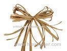 Gift package paper pretied raffia ribbon bow Tie and bundle egg for pack in opp bag