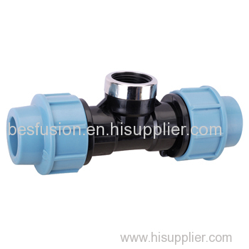 PP Compression Fittings Female Tee