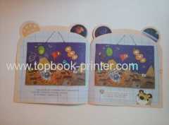 Odd-shape diecut cover preschool childrens story book printing or binding