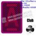 XF A Plus Plastic Poker Playing Cards With Green / Brown Color For Contact Lenses / For Poker Predictor / For Backside
