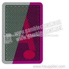 XF A Plus Plastic Poker Playing Cards With Green / Brown Color For Contact Lenses / For Poker Predictor / For Backside