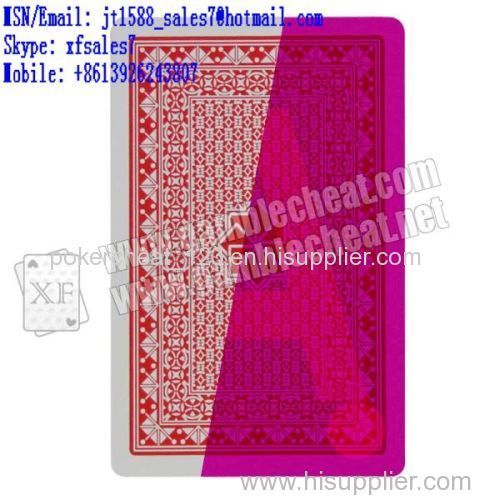 XF Red Royal Plastic Poker Playing Cards / cards cheat / black and white camera / poker cheat / invisible ink / Omaha
