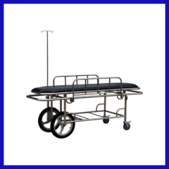 hospital wheeled emergence stretcher with pvc pad