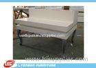 Grocery Malls Manual Polishing Retail Display Tables With White Painted