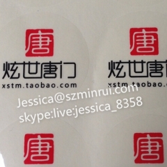 Waterproof Custom Printed Adhesive Transparent PET Packaging Label Gold Hot Stamping Logo Sticker Type And Clear Label